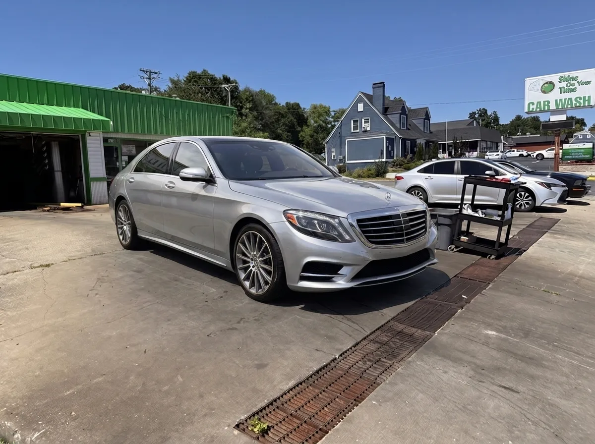 Silver sedan · full detail